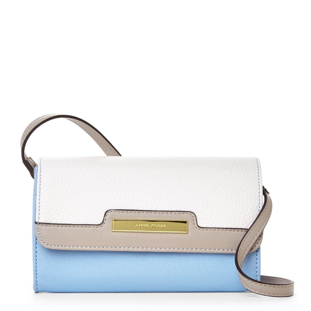 Anne Klein White and Blue Women's Bag